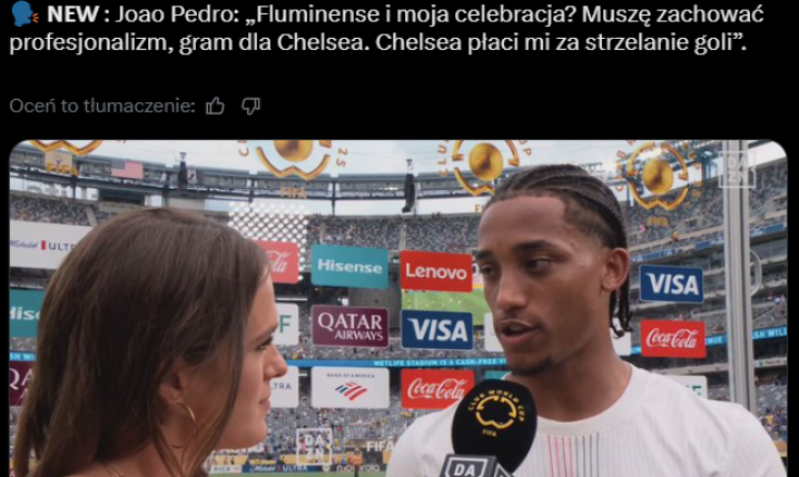 SŁOWA Joao Pedro nt. CELEBRACJI bramek przeciwko Fluminense